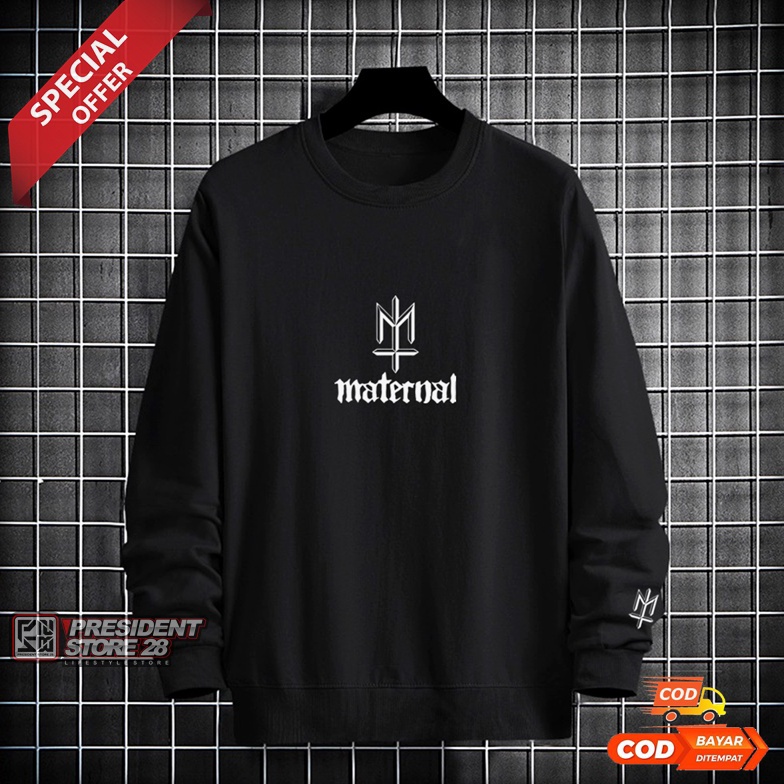 Sweater Crewneck Maternal Disaster  CREWNECK Jaket Sweater Hoodie SWEATSHIRT Hodie Switer Hoddie Swe