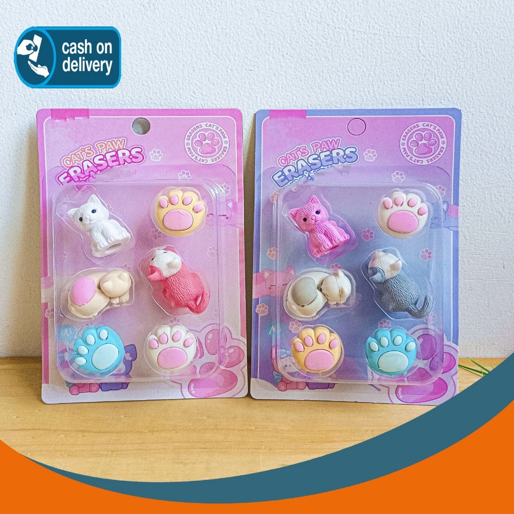 

PENGHAPUS MINIATUR KUCING XGD-8926 ER-1078 CAT PAW ERASER HAPUSAN KARET SETIP STIP LUCU ANAK ALAT TULIS KANTOR SEKOLAH MURAH TERMURAH COD