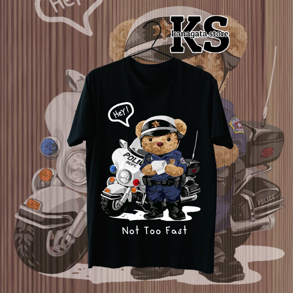 KANAGATA BAJU KAOS BEAR OVERSIZE T-SHIRT UNISEX BEAR COLLECTION