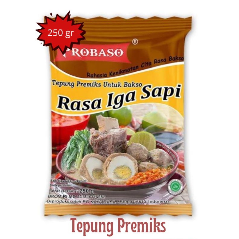 

Probaso Tepung Premiks Rasa Iga Sapi 250 gr