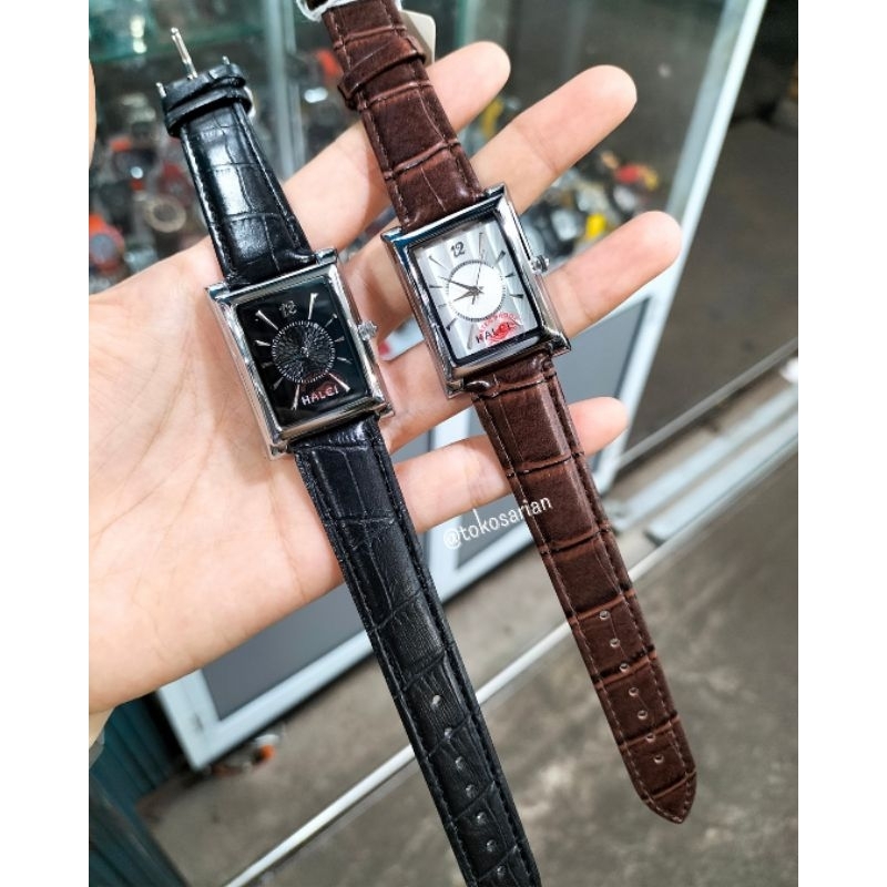 Jam Tangan Halei Original Bergaransi Untuk Wanita Tali Kulit