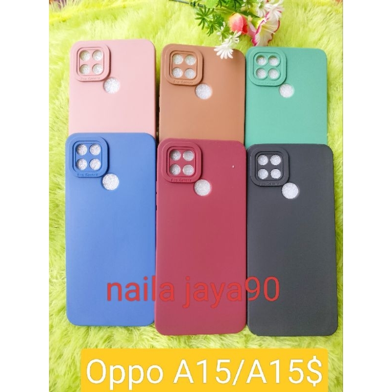 Softcase Silikon Casing Case Macaroon Makaron Pro Camira Ter Baru  Tipe Hp Oppo A15/A15$ Pelindung B