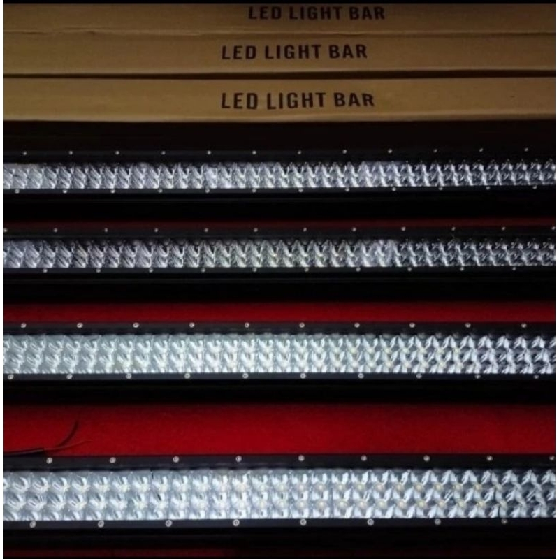 LAMPU SOROT LED LIGHT BAR 105-107 CM PUTIH KUNING DAN 5 MODE COMBO