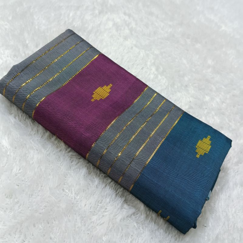 kain sarung sutra tenun lipa sabbe warna denim pink abu abu