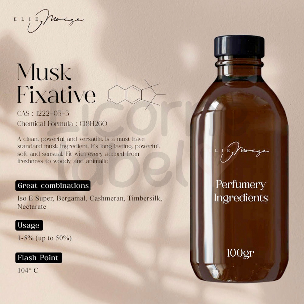 500gr Musk Fixative Base Note Perfumery Ingredients Penguat aroma parfum -