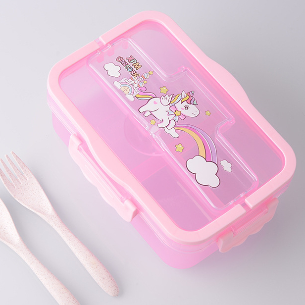 TEMPAT KOTAK MAKAN ANAK UNICORN PRINCESS LUNCH BOX KUDA PONI LITTLE PONY HELLO KITTTY MELODY CARS SP