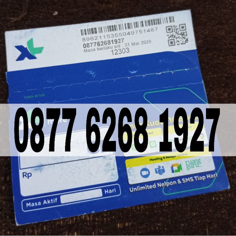 Nomor cantik Kartu Perdana XL Angka Unik Ekor Tahun Persebaya 1927 Nomor cantik kartu XL Tahun 1927 