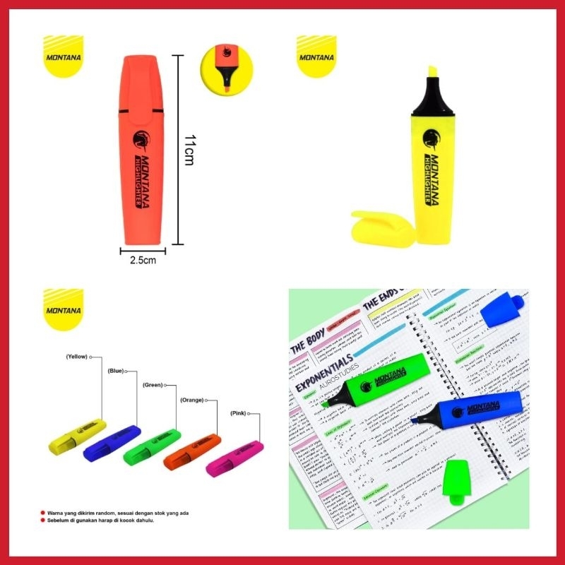 

HIGHLIGHTER PENANDA WARNA STABILO MONTANA SH-1 ( 12 PCS )