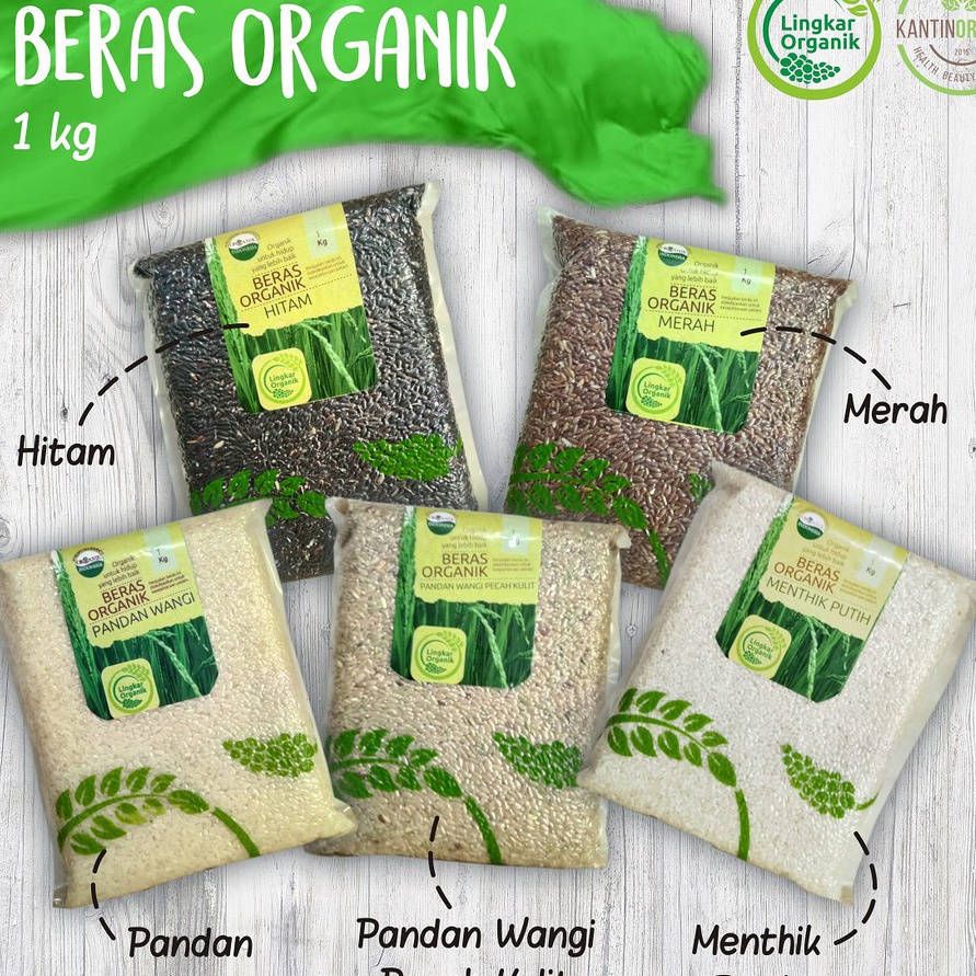 

Kode HVI251 Lingkar Organik Beras Organic 1 Kg Pandan Putih Merah Hitam Coklat Mix Whole Grain Mpasi RENDAH GULA