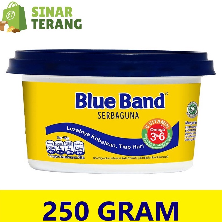 

KODE NQK685 Margarin Blueband serbaguna Cup 25 gram Blue band 25gr mangkok