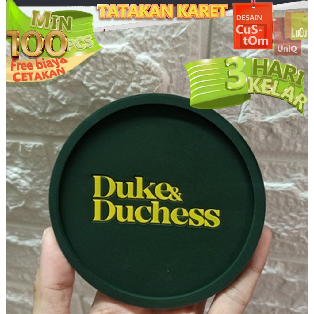 TATAKAN GELAS CUSTOM │ TATAKAN GELAS KARET CUSTOM.