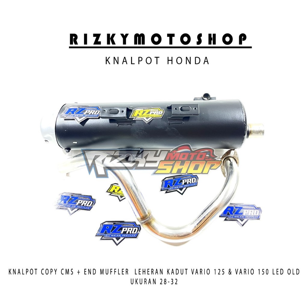 LIVE - KNALPOT COPY CMS LEHERAN KADUT VARIO 125/150 LED OLD & VARIO 125 BOHLAM / LEHERAN UKURAN 28-3