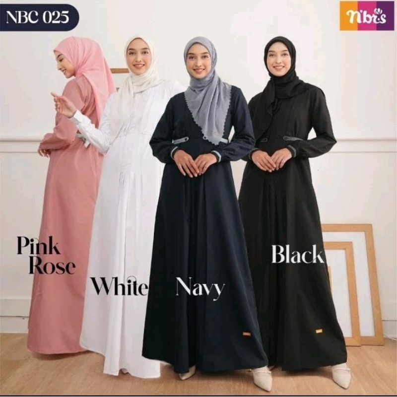 NBC 025 WHITE/GAMIS PUTIH NIBRAS/GAMIS NIBRAS/GAMIS KATUN