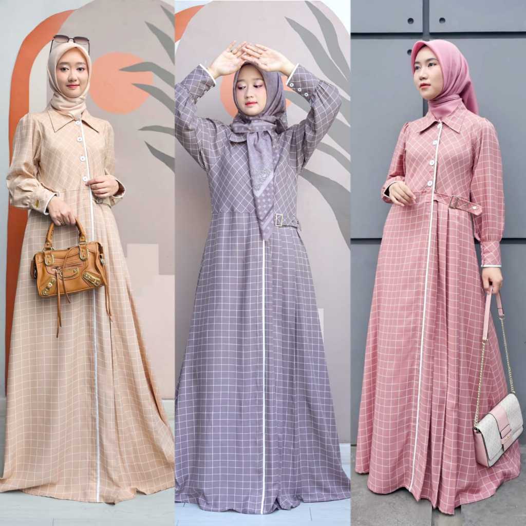 Gamis Wanita Muslimah Cavali Dress By Nubua Fashion