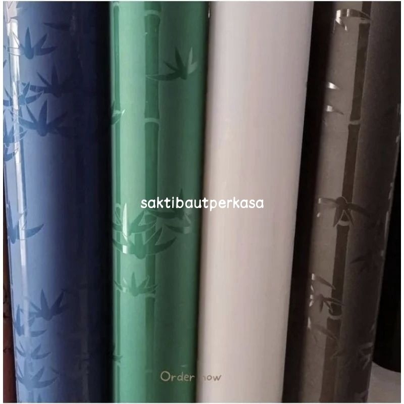 Fiber Pagar Motif BAMBU PANDA Penutup Pagar Plastik TERMURAH
