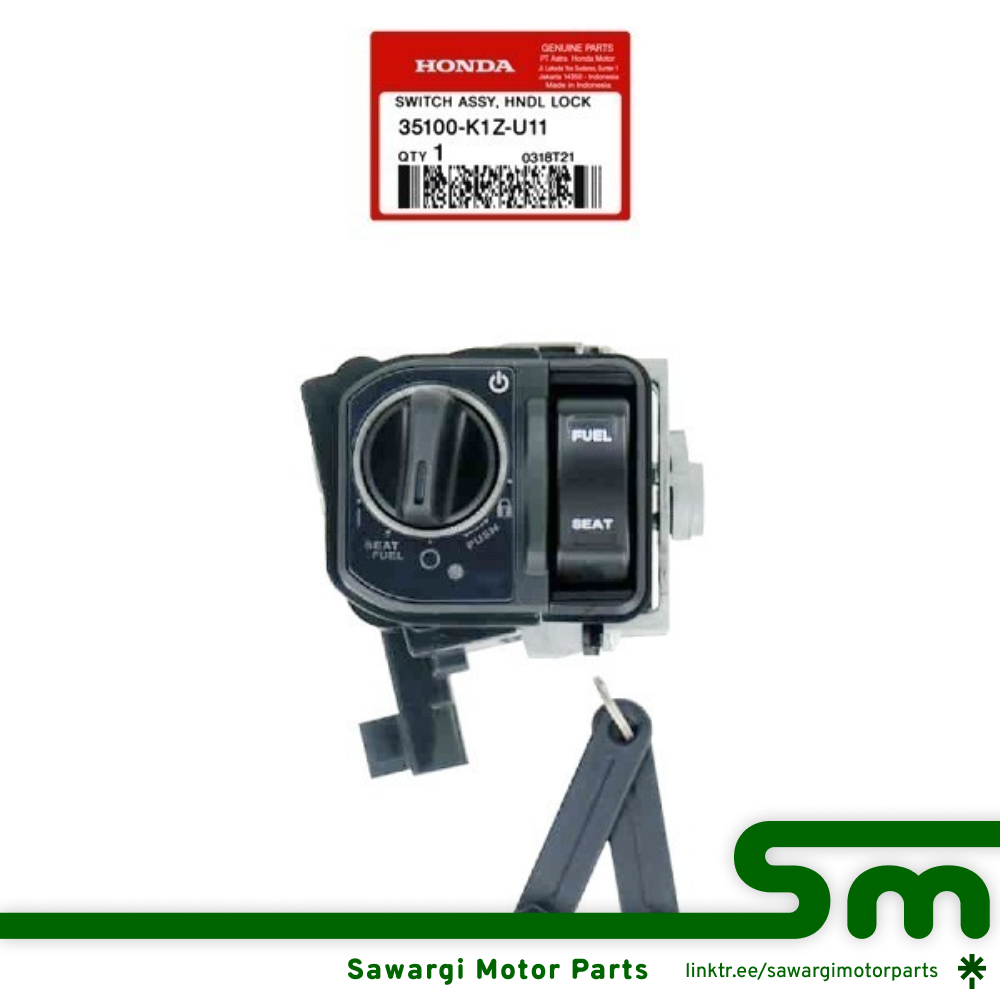 KUNCI KONTAK PCX 160 (Switch Assy Handle Lock Honda PCX 160 K1Z) 35100-K1Z-U11 ORIGINAL HONDA AHM