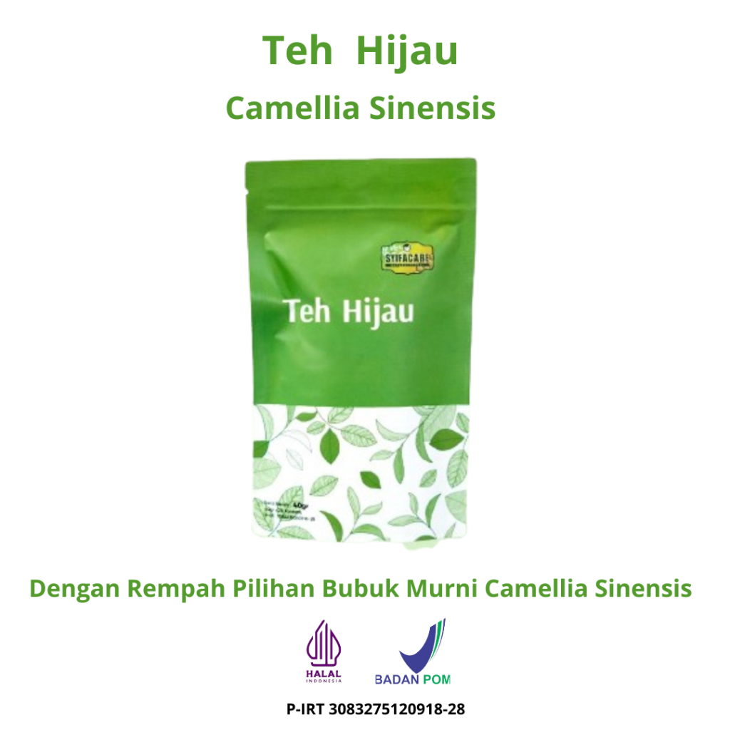 

Teh Hijau Syifacare - Teh Celup Bahan Alami Herbal Camellia Sinensis Dengan Rempah Pilihan Bubuk Murni Camellia Bantu Meningkatkan Imun 20 Tea Bag