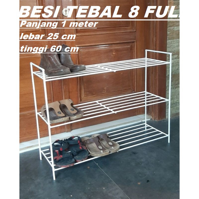 1 METER/BESI BETON 8MM/NEW RAK SEPATU 3 SUSUN/RAK BUNGA BESI/RAK BUNGA MURAH/RAK SEPATU