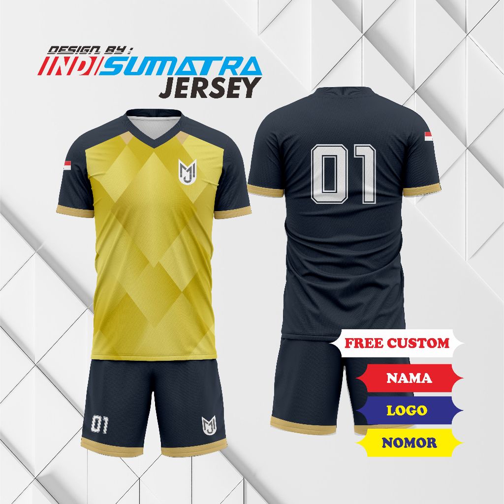 JERSEY CUSTOM VOLLY, FUTSAL, FOOTBALL Setelan Full Printing  Gratis Custom Satuan Baju Dan Celana Pr