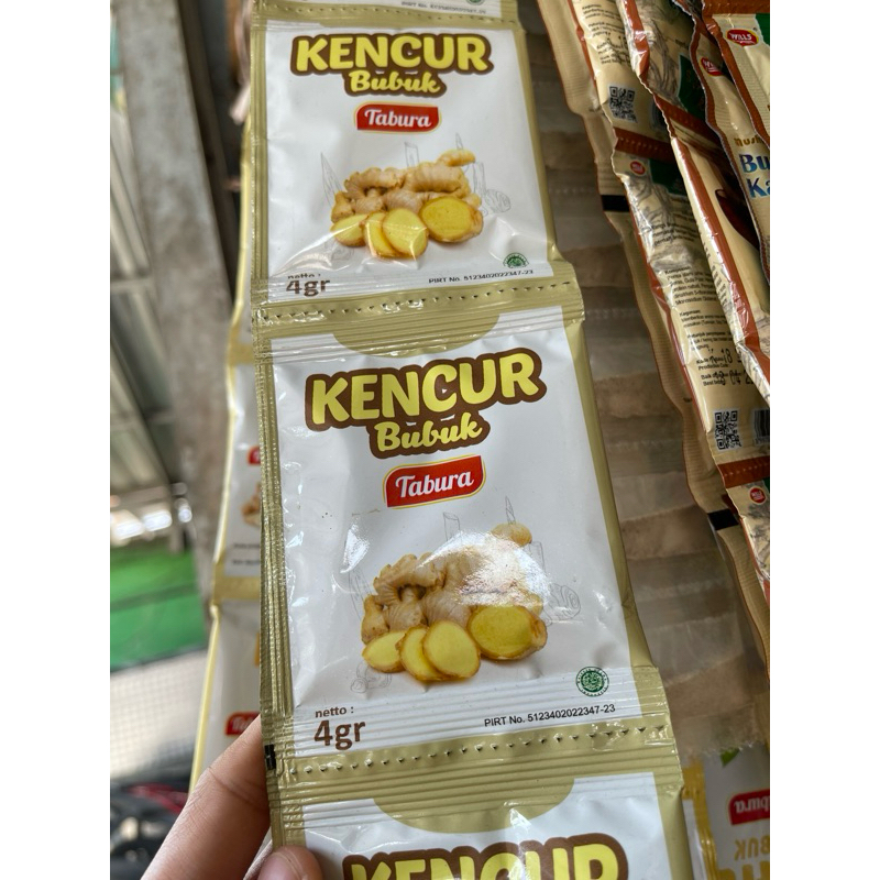 

Tabura kencur bubuk 1renceng 4gram x 12pcs / Kencur halus / Kencur bubuk sachet murah