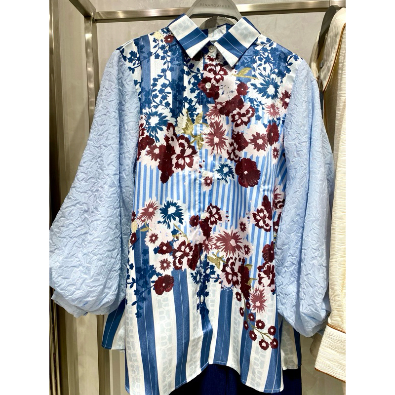 amona texture shirt benang jarum