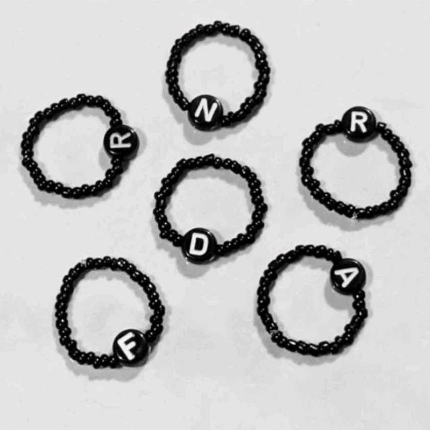 Cincin Inisial Huruf l Cincin Manik Korea