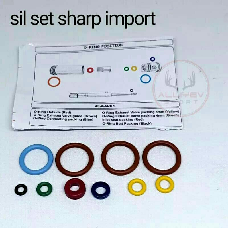 oring kit tabung od 22 / oring set / silset / sil set / seal / sil set / oring set / o ring kit -ori