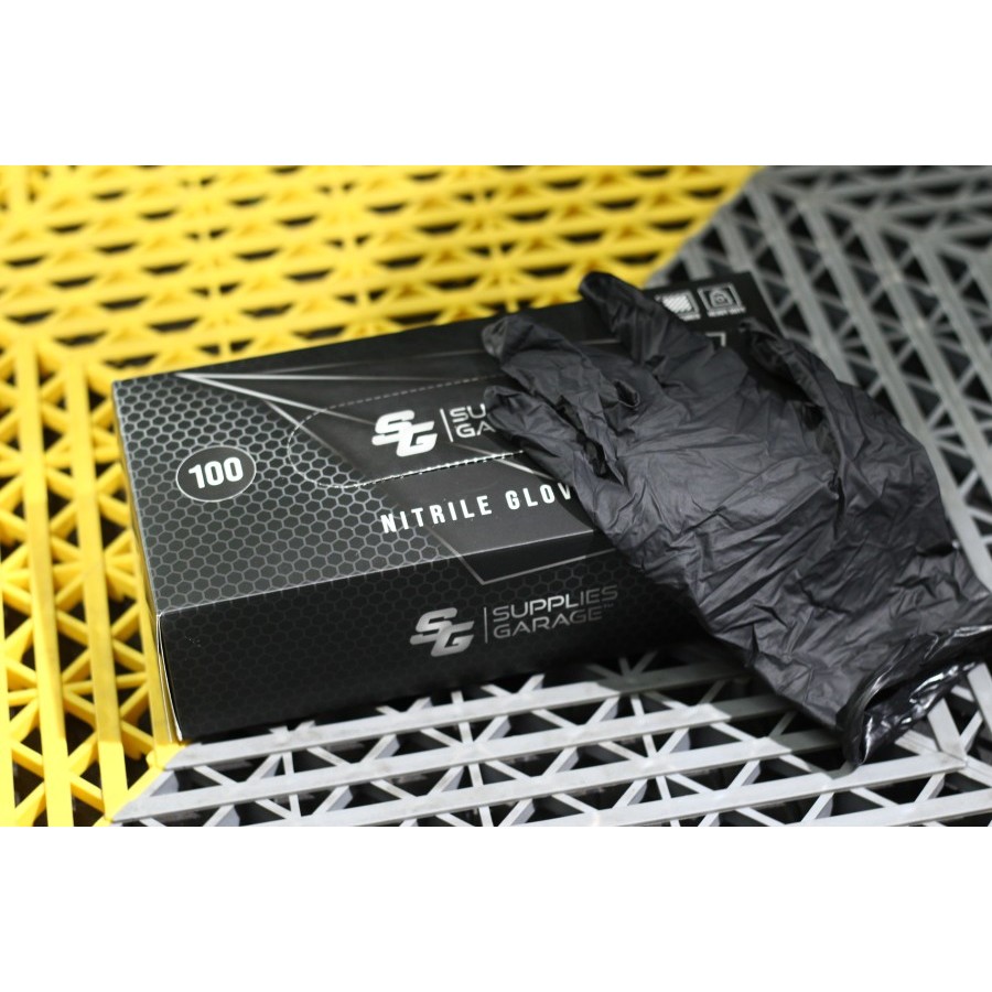 Detailing Nitrile Gloves Black Sarung Tangan Hitam Nitrile