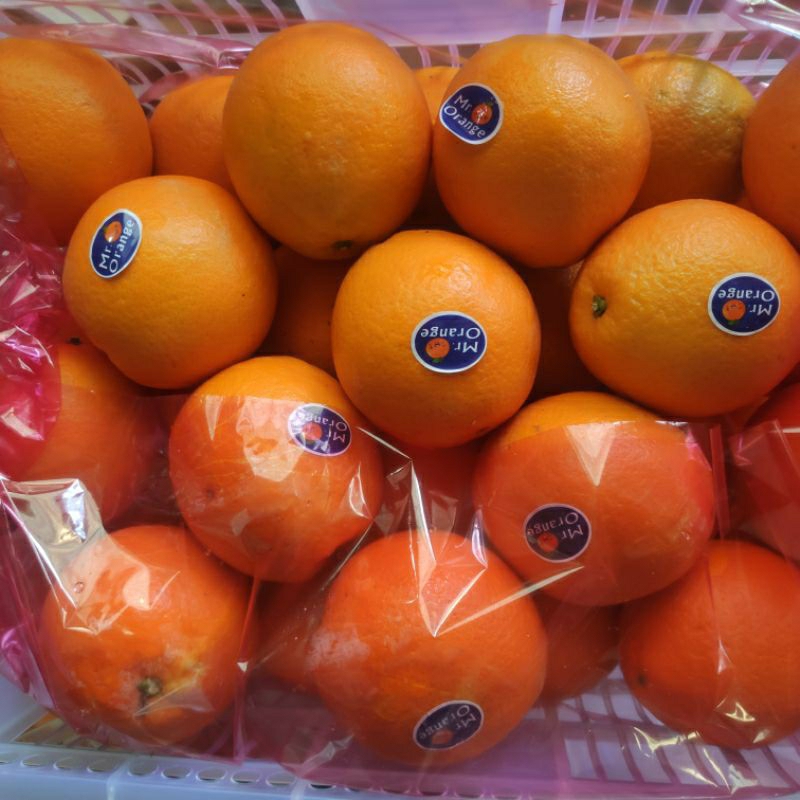 sunkist navel china per 1 kg (mr. orange) manis