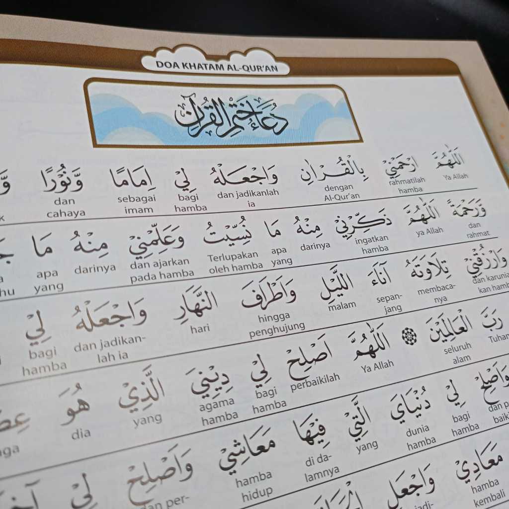 

kln Al Qur'an Hafazan Junior 8 Blok Latin A4 BESAR