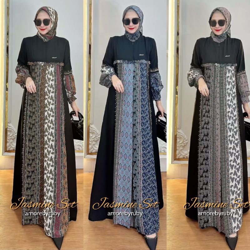 JASMINE DRESS AMORE BY RUBY ORI DRESS MUSLIM BAJU WANITA DRESS BUSUI GAMIS BUSUI WUDHUABLE BAJU WANI