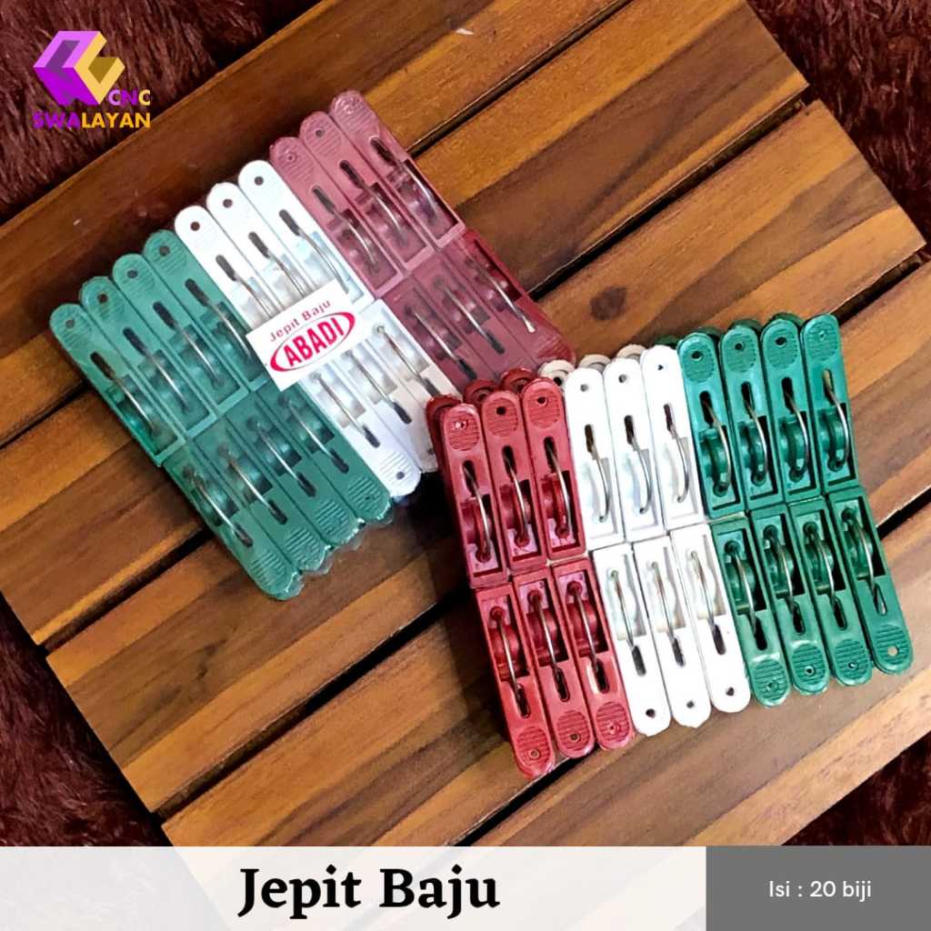 CNC Jepit Baju Plastik Abadi / Jepit Baju Jemuran / Jemuran Baju / Jemuran Bayi