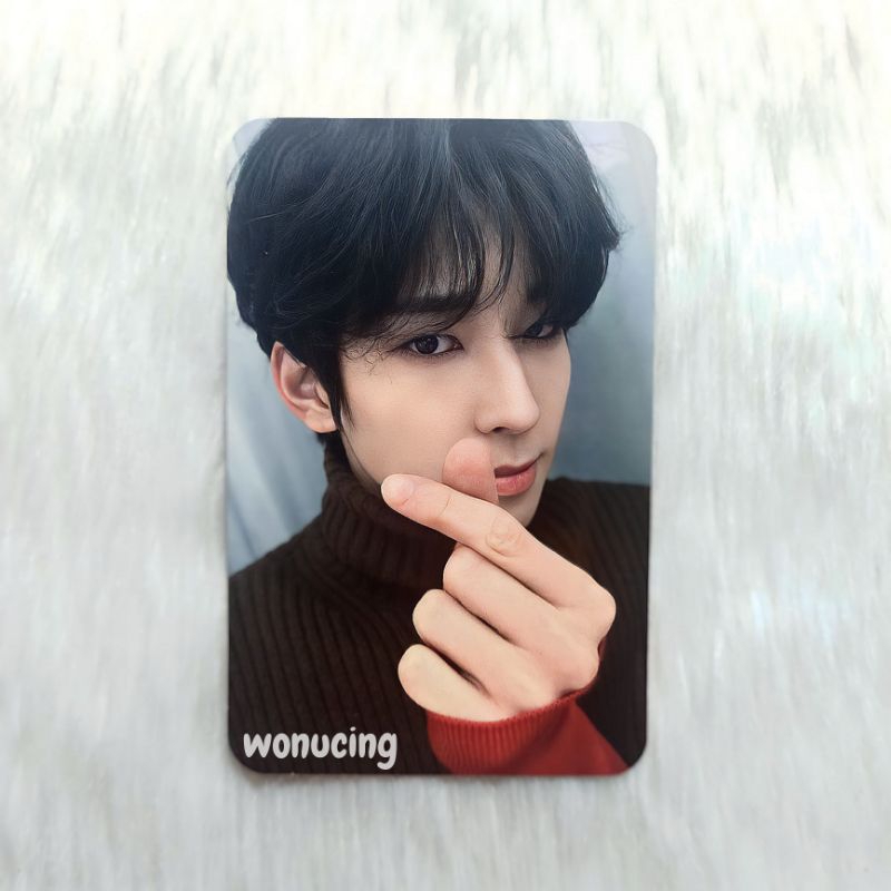PC PHOTOCARD WONWOO YMMD YOU MADE MY DAWN ETERNAL SUNSHINE VER FINGER HEART