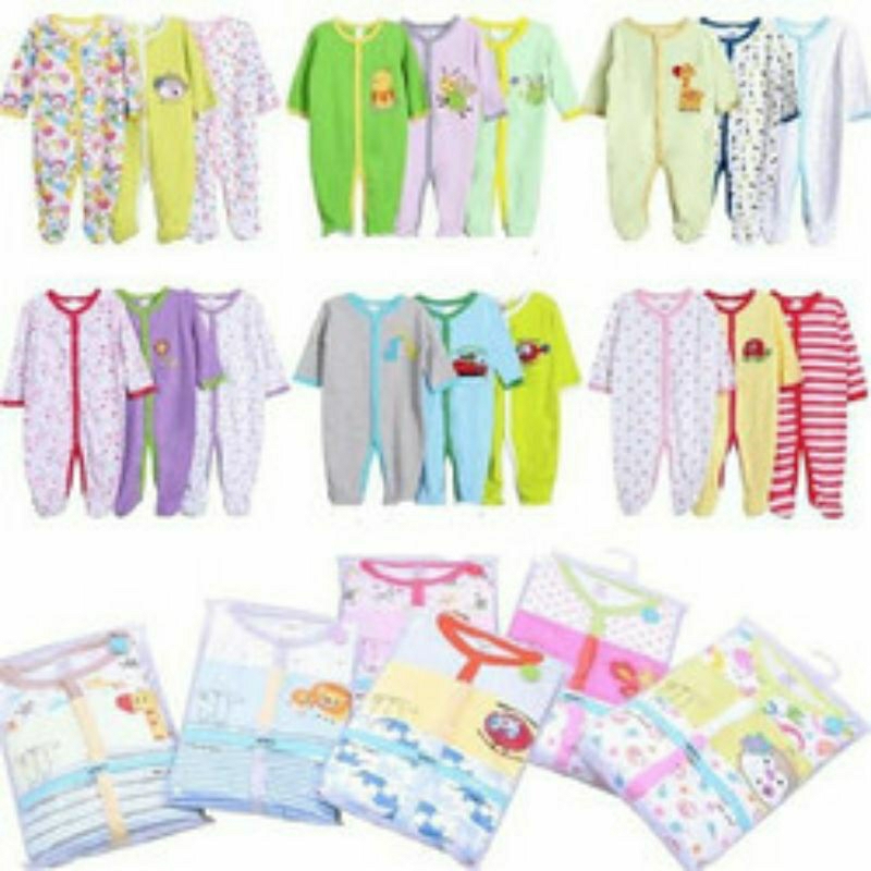 Baju Kodok Anak Bayi / Baju Kodok Panjang Bayi / Baju Kodok Kaki Tertutup Bayi