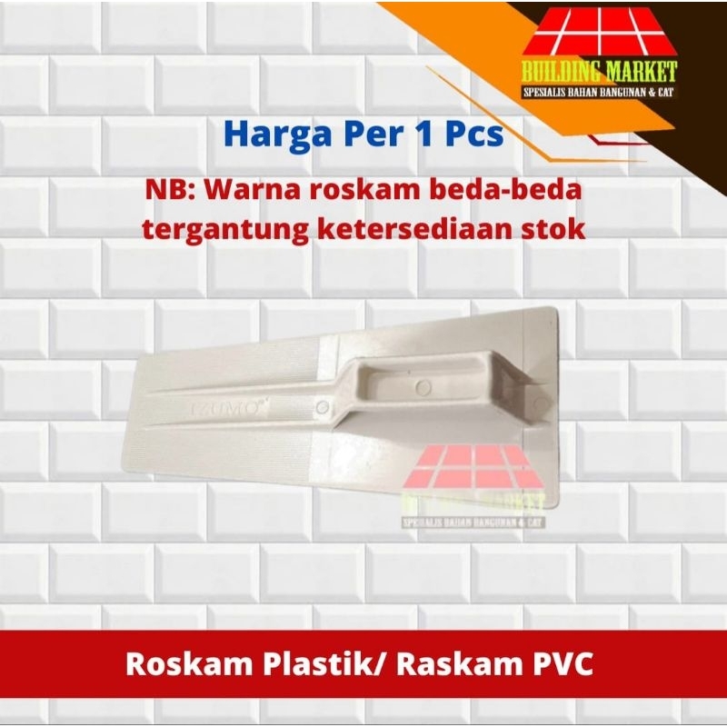 Roskam Plastik Acian Tembok Raskam PVC Sendok Semen Penghalus Dinding