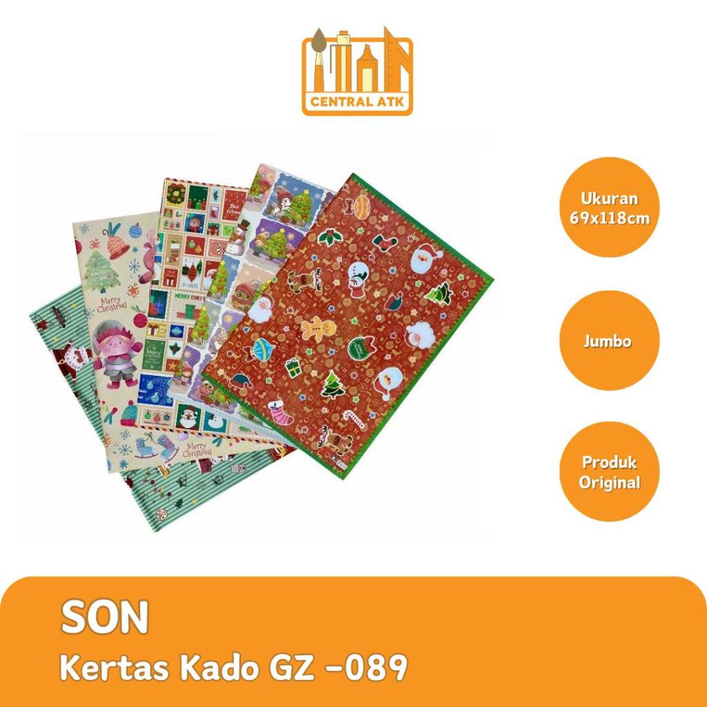 

KERTAS KADO JUMBO MOTIF NATAL MERRY CHRISTMAS 69 X 118 CM GZ-089