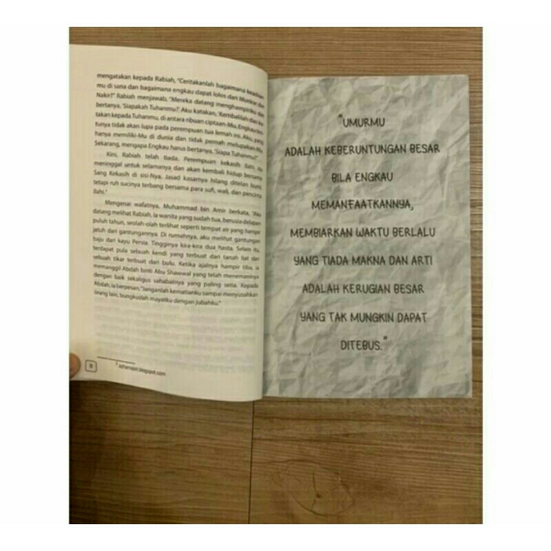 

Buku perjalanan & Cinta wanita sufi | Rabiah Al Adawiah