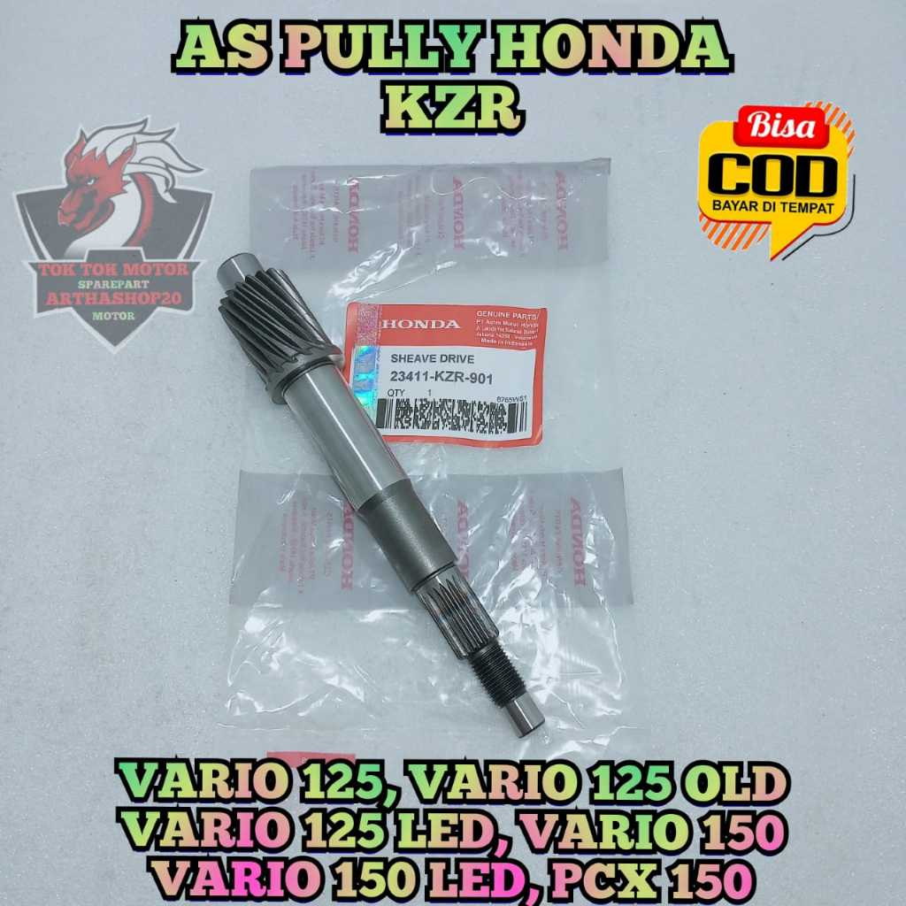 As Pully Belakang KZR Motor Honda VArio techno 125 Fi Injeksi , Vario 125 Esp Led , Pcx 150 CBU Ass 