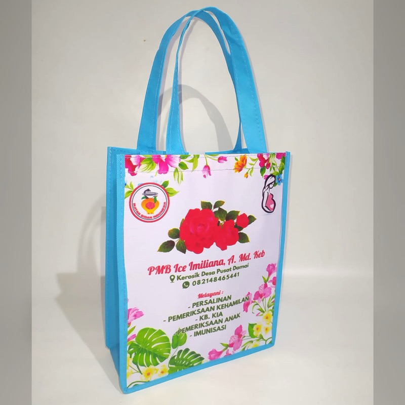 

Tas Bidan Souvenir Partus Tas Klinik Persalinan Kelahiran Anak Custom Nama FREE DESAIN