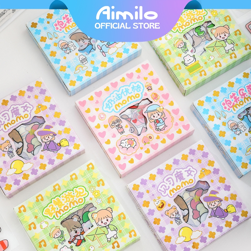 

[READY] Aimilo STICKER DEKORASI AESTHETIC KOREA DIY TUMBLR BINDER CASE HP | STICKER ANAK MOMO