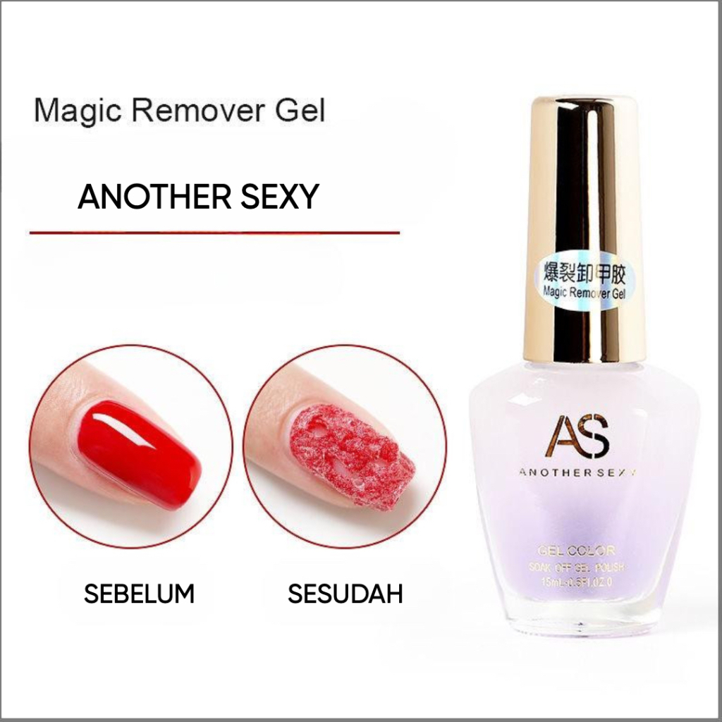 AS MAGIC REMOVER GEL Penghapus kutek Gel /  Nail Polish Remover