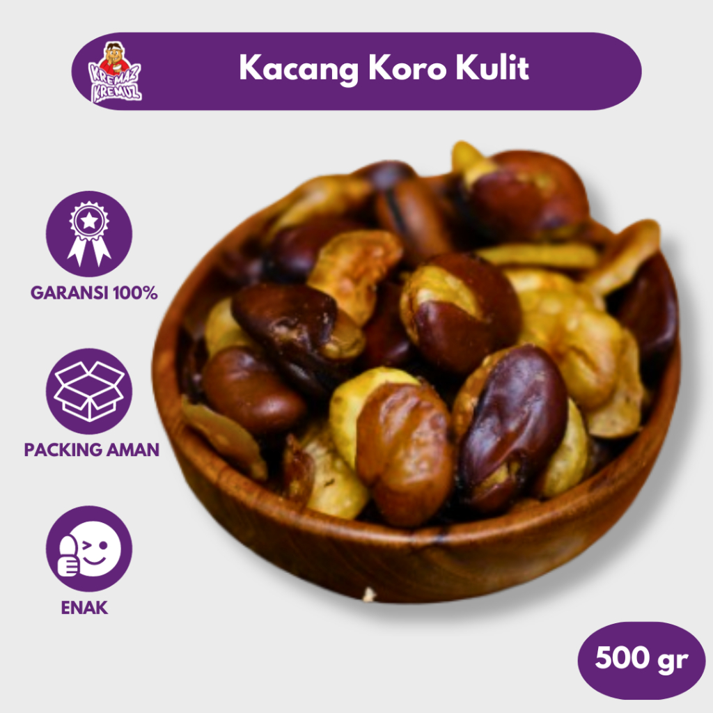 

KACANG KORO KULIT ASIN GURIH 450gr 250gr