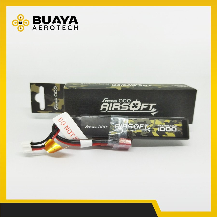 Gens Ace 1000mAh 2S 25C airsoft Battery Lipo batre drone