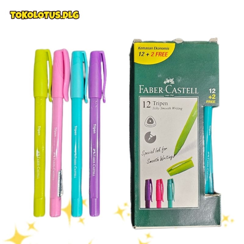 

Pulpen ballpen bolpen faber castell tripen pastel