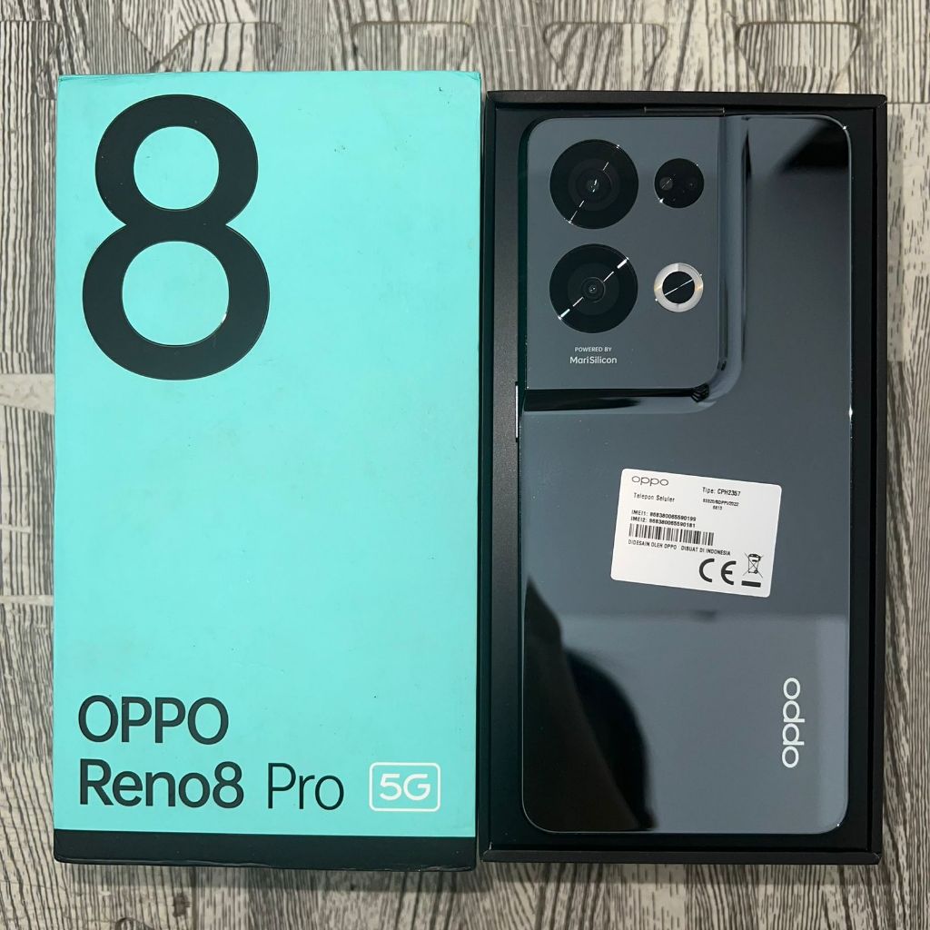 Oppo Reno 8 Pro 5G 12/256 GB Second Fullset Resmi