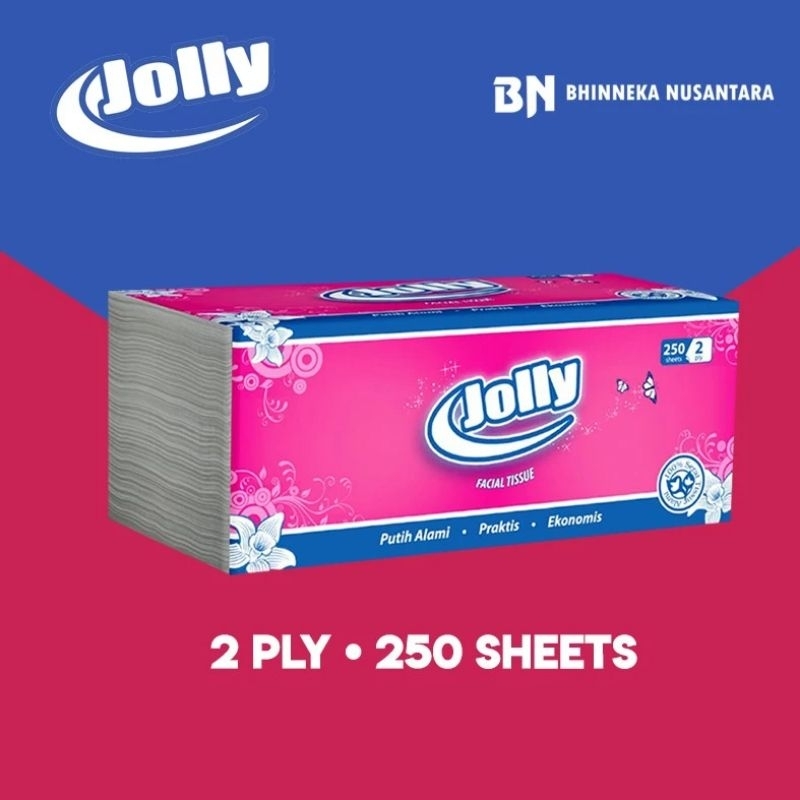 Tisu jolly Tisu wajah 250sheet2play