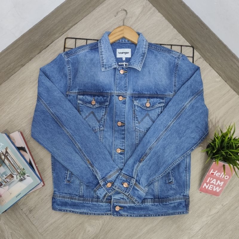 jaket jeans wrangler pria original (Regular fit)