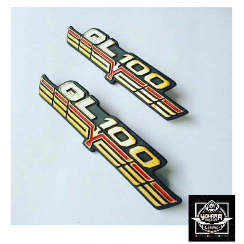 emblem tepong honda GL100 Garuda logo box aki Honda GL100 Garuda