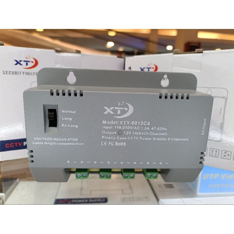 POWER SUPPLY CCTV 4 CHANNEL SWITCHING