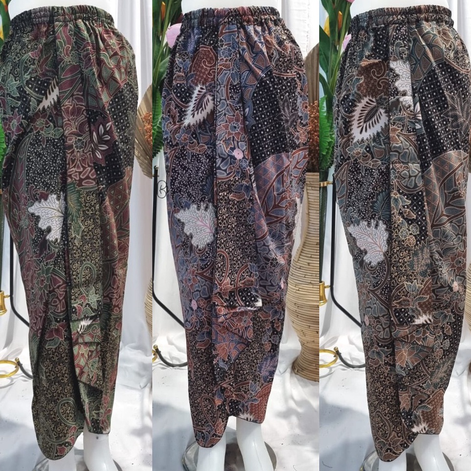 Bestseller ROK RUMBAI BATIK  ROK LILIT INSTAN BATIK BAWAHAN KEBAYA MOTIF AUREL COKLAT DAN LAINNYA Mo